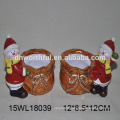 Fashionable ceramic christmas ornament ceramic snowman figurine